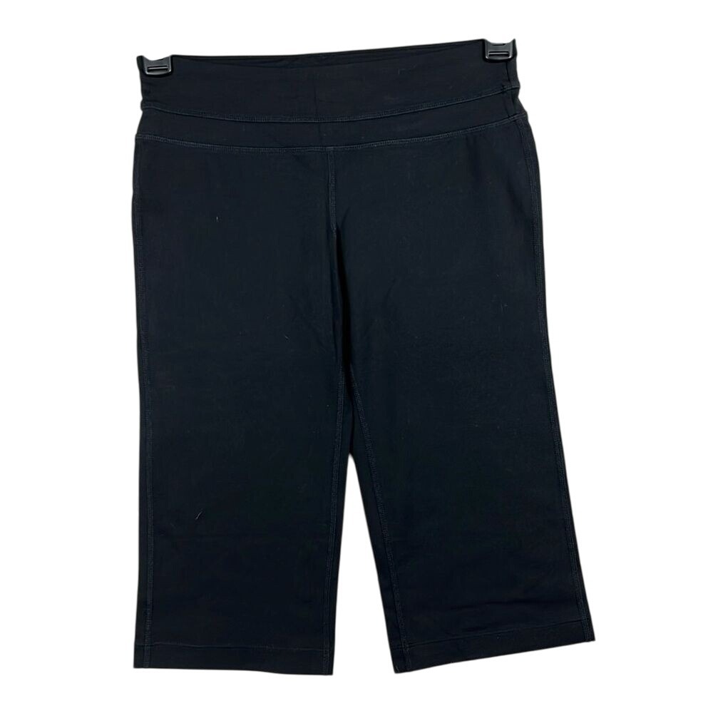 PrAna Cropped Leggings Womens Size Small Black Yoga Athletic